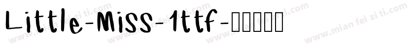 Little-Miss-1ttf字体转换