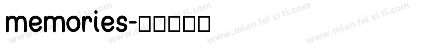 memories字体转换