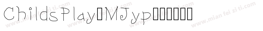 ChildsPlay-MJyp字体转换