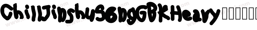 ChillJinshuSongGBKHeavy字体转换
