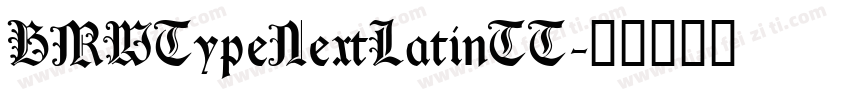 BMWTypeNextLatinTT字体转换