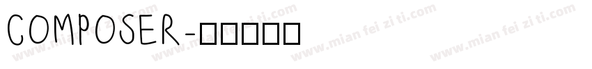 COMPOSER字体转换