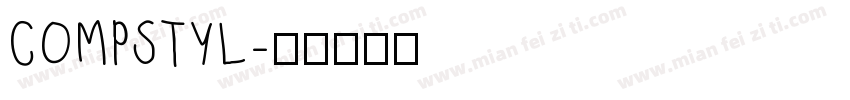 COMPSTYL字体转换