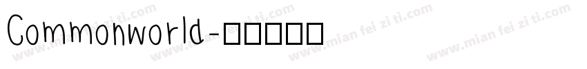 Commonworld字体转换