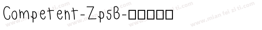 Competent-Zp5B字体转换