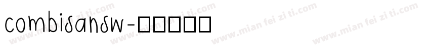 combisansw字体转换