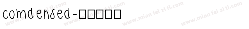 comdensed字体转换