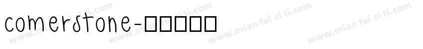 comerstone字体转换