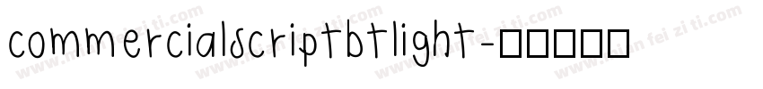 commercialscriptbtlight字体转换