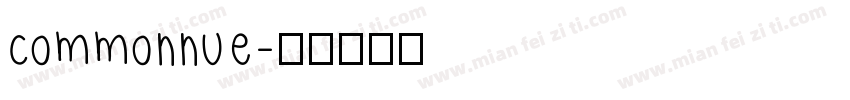 commonnue字体转换