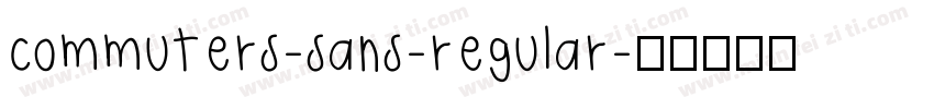 commuters-sans-regular字体转换