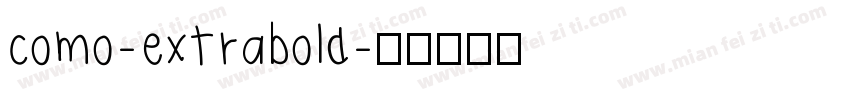 como-extrabold字体转换