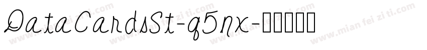 DataCardsSt-q5nx字体转换