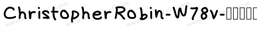 ChristopherRobin-W78v字体转换