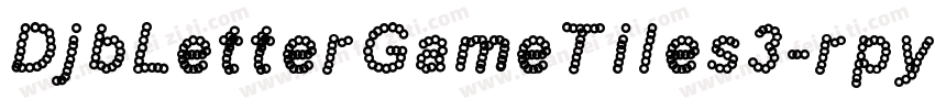 DjbLetterGameTiles3-rpy9字体转换
