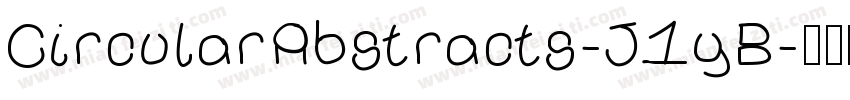 CircularAbstracts-J1yB字体转换