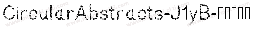CircularAbstracts-J1yB字体转换