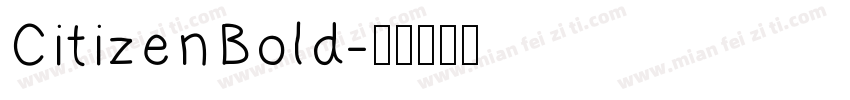 CitizenBold字体转换
