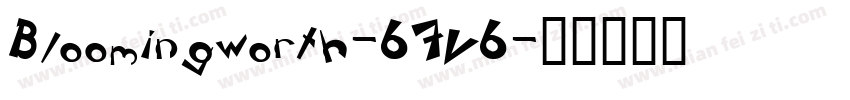 Bloomingworth-67V6字体转换