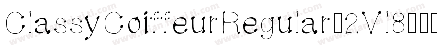 ClassyCoiffeurRegular-2Vl8字体转换