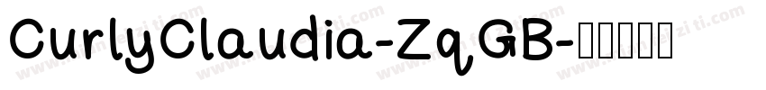 CurlyClaudia-ZqGB字体转换
