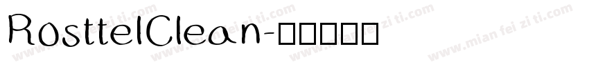 RosttelClean字体转换