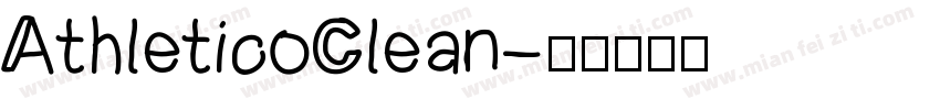 AthleticoClean字体转换
