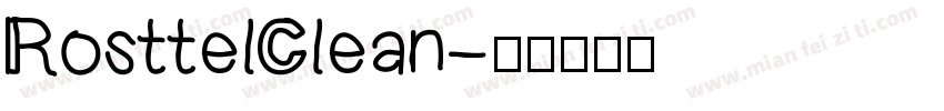RosttelClean字体转换