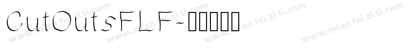 CutOutsFLF字体转换