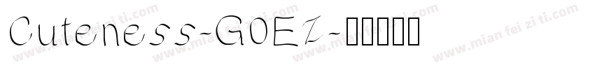 Cuteness-G0EZ字体转换