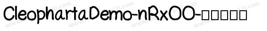 CleophartaDemo-nRxOO字体转换