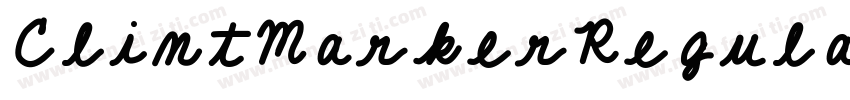 ClintMarkerRegular字体转换