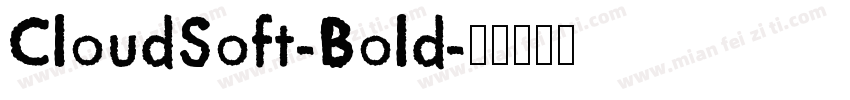 CloudSoft-Bold字体转换