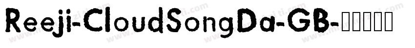 Reeji-CloudSongDa-GB字体转换
