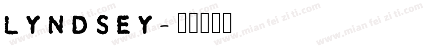 LYNDSEY字体转换