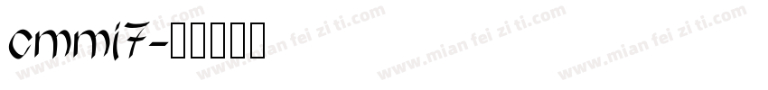 cmmi7字体转换
