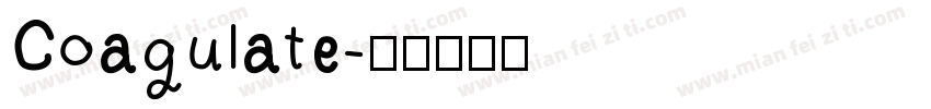 Coagulate字体转换