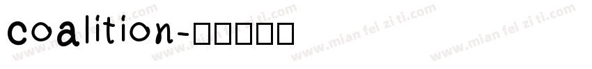 coalition字体转换
