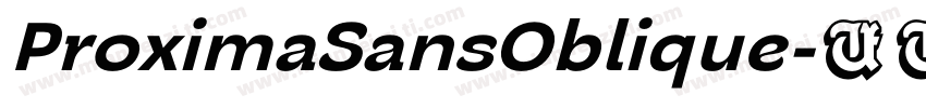 ProximaSansOblique字体转换