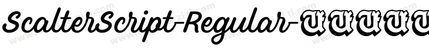 ScalterScript-Regular字体转换