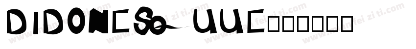 Didonesquue字体转换