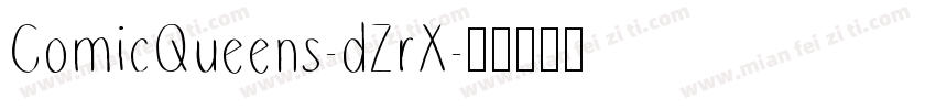 ComicQueens-dZrX字体转换