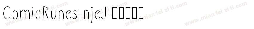 ComicRunes-njeJ字体转换