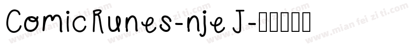 ComicRunes-njeJ字体转换