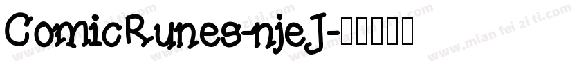 ComicRunes-njeJ字体转换