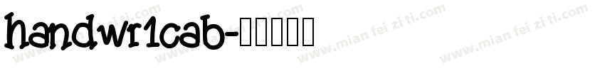 handwr1cab字体转换