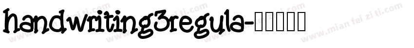handwriting3regula字体转换