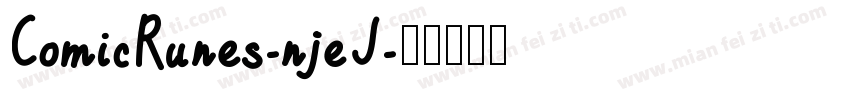 ComicRunes-njeJ字体转换