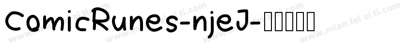 ComicRunes-njeJ字体转换