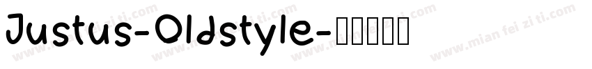 Justus-Oldstyle字体转换